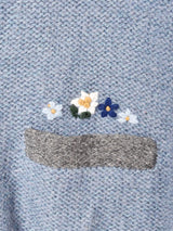 フラワー 刺繍 カーディガン