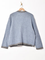 フラワー 刺繍 カーディガン