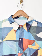 【3色展開】 総柄 半袖シャツ マルチ