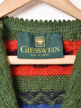 オーストリア製 ウッドボタン チロルカーディガン