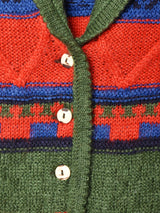 オーストリア製 ウッドボタン チロルカーディガン