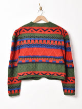 オーストリア製 ウッドボタン チロルカーディガン