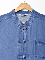 Backers チャイナボタン 半袖 デニムシャツ