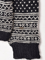 総柄 ノルディックカーディガン