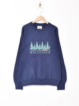 Lee アメリカ製 刺繍スウェットシャツ