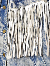 アメリカ製 フリンジ デニムジャケット