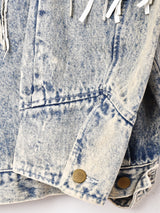 アメリカ製 フリンジ デニムジャケット