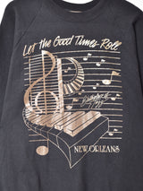 アメリカ製 ジャズプリント スウェットシャツ