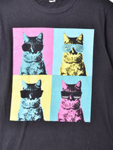 キャットプリントTシャツ