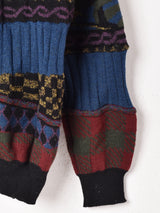 ドイツ製 総柄 3D風 カーディガン