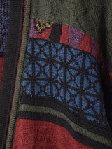 ドイツ製 総柄 3D風 カーディガン