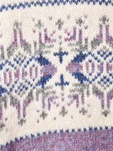 スコットランド製 総柄 ルディックカーディガン