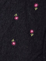 フラワー 刺繍 チロルカーディガン