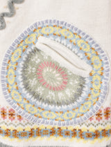 ハイネック フラワー 刺繍 セーター