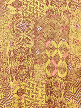 ノーカラー 総柄 長袖シャツ