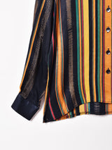 総柄 長袖シャツ