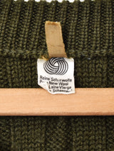 ウール ケーブルカーディガン