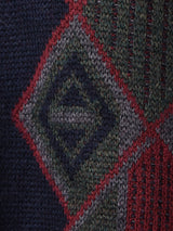 総柄 ジップアップ カーディガン