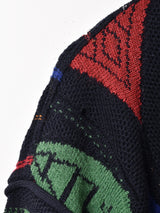 総柄カーディガン