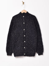 ラメ糸 モヘアカーディガン