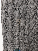 フラワー 刺繍 チロルカーディガン