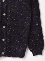 ラメ糸 モヘアカーディガン