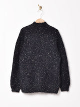 ラメ糸 モヘアカーディガン