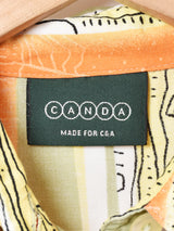 デザインストライプ 半袖シャツ