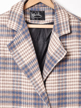 Meridian 千鳥格子柄 チェスターコート