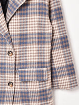 Meridian 千鳥格子柄 チェスターコート