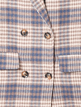 Meridian 千鳥格子柄 チェスターコート