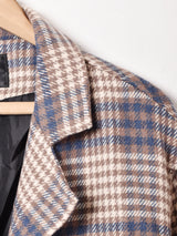 Meridian 千鳥格子柄 チェスターコート