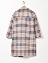 Meridian 千鳥格子柄 チェスターコート
