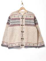 メタルフック ノルディック カーディガン