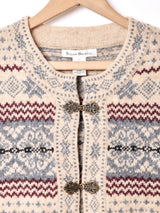 メタルフック ノルディック カーディガン