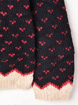 総柄 ドッグ ジップアップ カーディガン