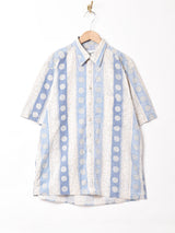 総柄 半袖シャツ