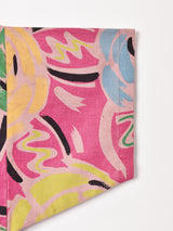 後染め 総柄 オープンカラー半袖シャツ