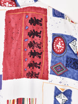 総柄 半袖シャツ