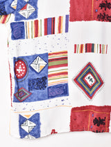 総柄 半袖シャツ