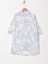 総柄 半袖シャツ