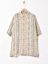 総柄 半袖シャツ