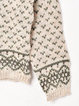 ST.JOHN'S BAY 総柄 Vネックセーター