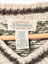 ST.JOHN'S BAY 総柄 Vネックセーター