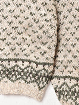 ST.JOHN'S BAY 総柄 Vネックセーター