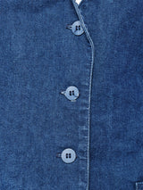 デニム×ストライプベスト