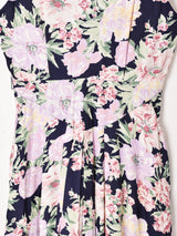 アメリカ製 Vネック 花柄 スリーブレスワンピース