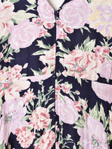 アメリカ製 Vネック 花柄 スリーブレスワンピース