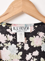 アメリカ製 花柄 カシュクール スリーブレスワンピース