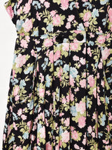 アメリカ製 花柄 カシュクール スリーブレスワンピース